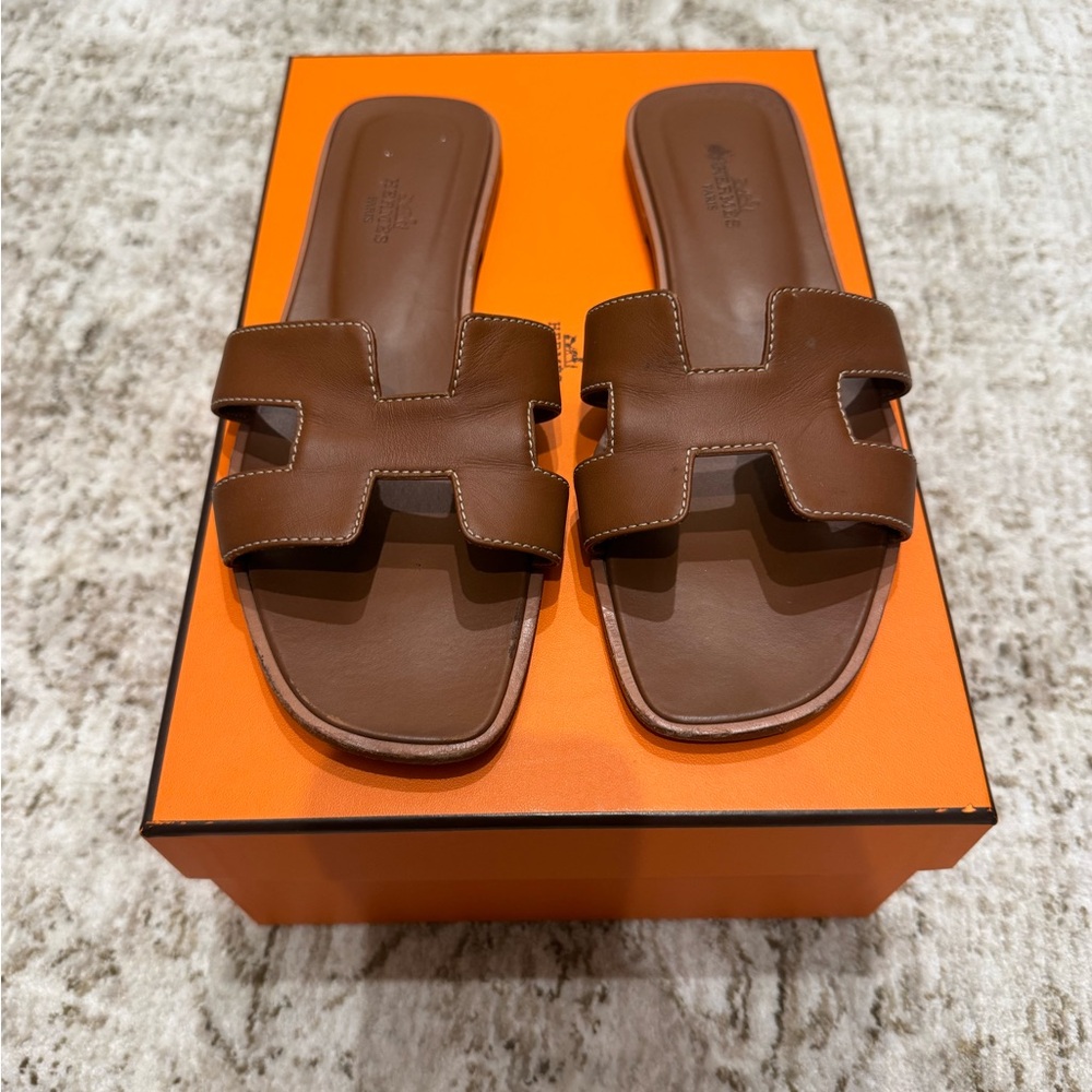 Hermes Oran Sandal 38.5 - Picture 2 of 6